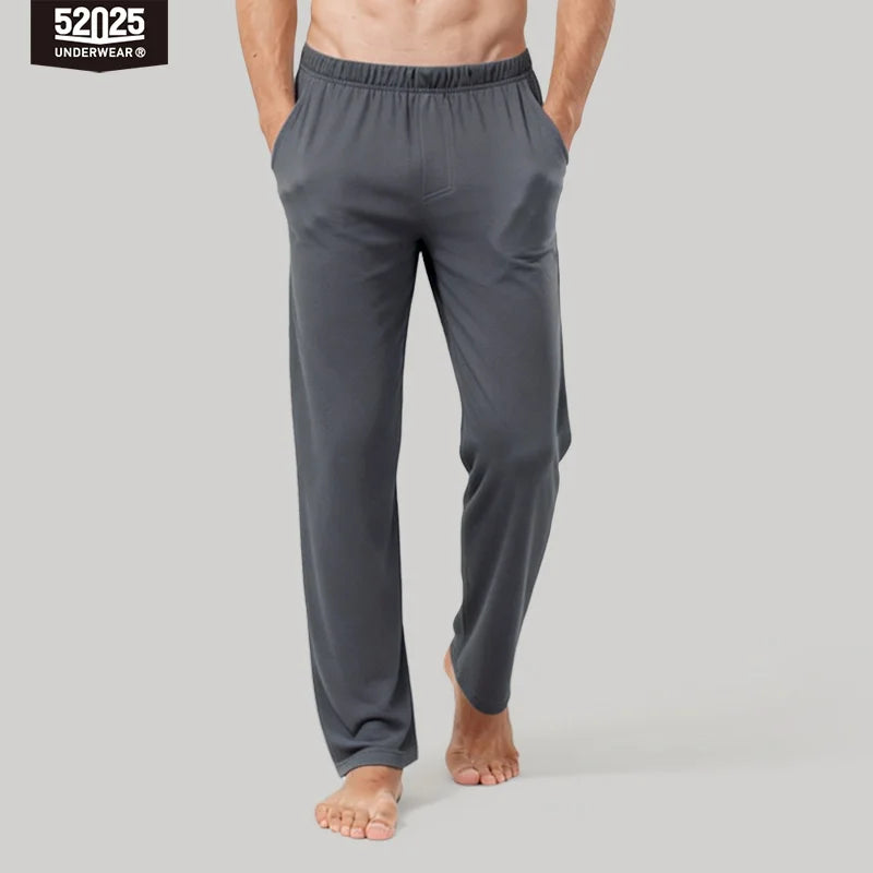 Men's Cotton Lounge Trousers & Two-Pack Options. Cotton fabric.