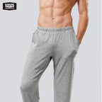 Men's Cotton Lounge Trousers & Two-Pack Options. Cotton fabric.