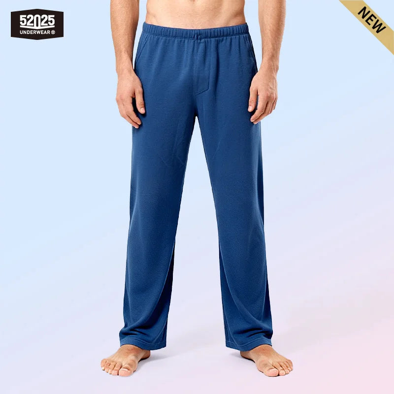 Men's Cotton Lounge Trousers & Two-Pack Options. Cotton fabric.