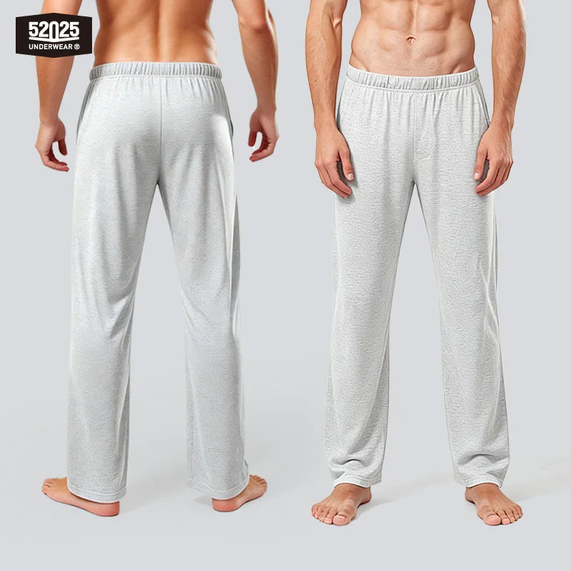 Men's Cotton Lounge Trousers & Two-Pack Options. Cotton fabric.