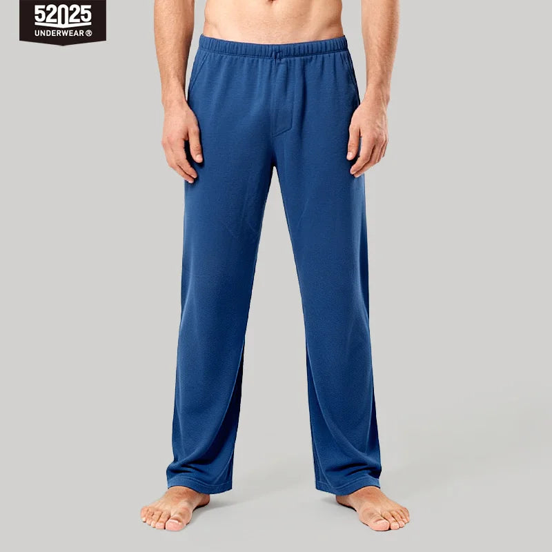 Men's Cotton Lounge Trousers & Two-Pack Options. Cotton fabric.