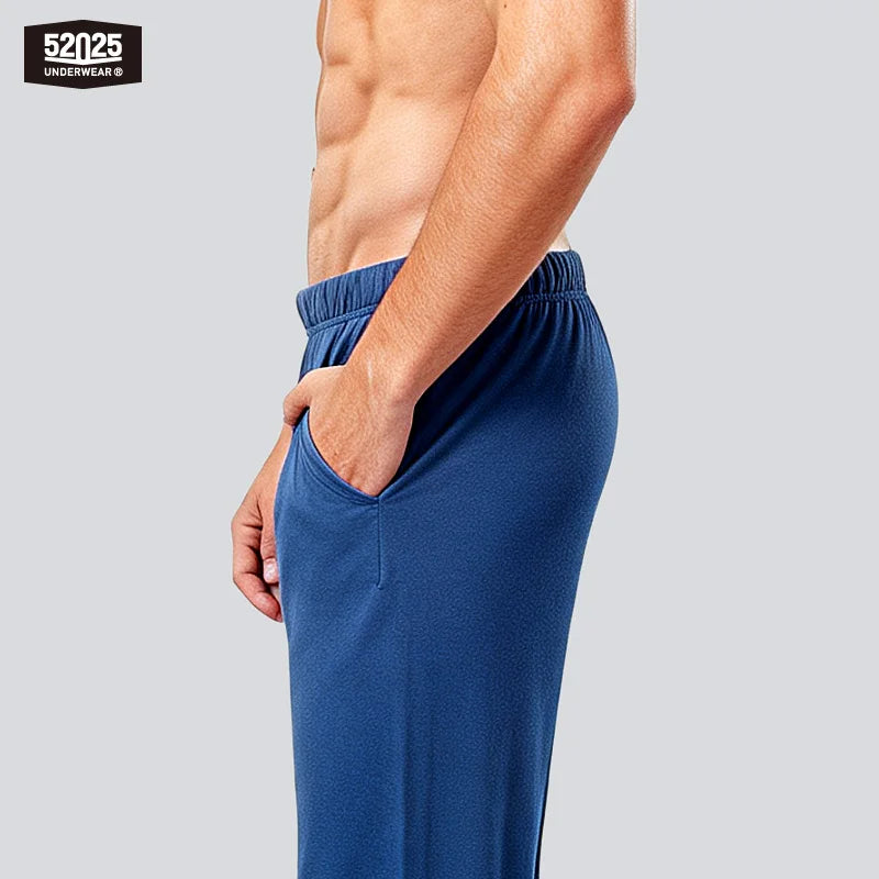 Men's Cotton Lounge Trousers & Two-Pack Options. Cotton fabric.