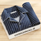 Men's Printed Cotton-Blend Long Pyjamas. Cotton-polyester blend.
