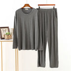 Men's Modal-Blend Crew-Neck Lounge Set. Modal-elastane blend.