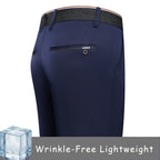 Men's Lightweight Stretch Golf Trousers. Polyester and elastane blend.