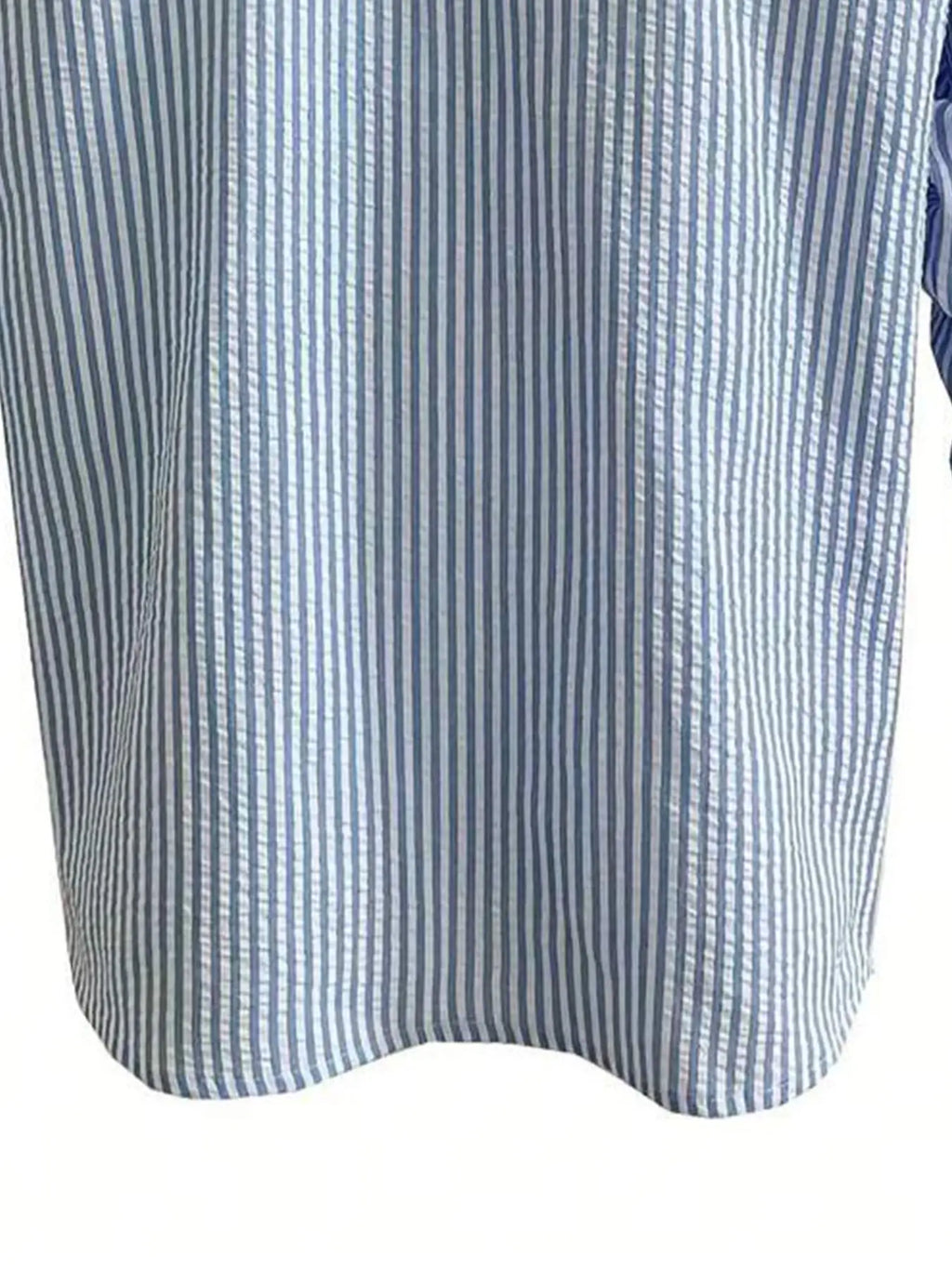 Men's Textured Long-Sleeve Stripe Shirt. Textured striped finish.