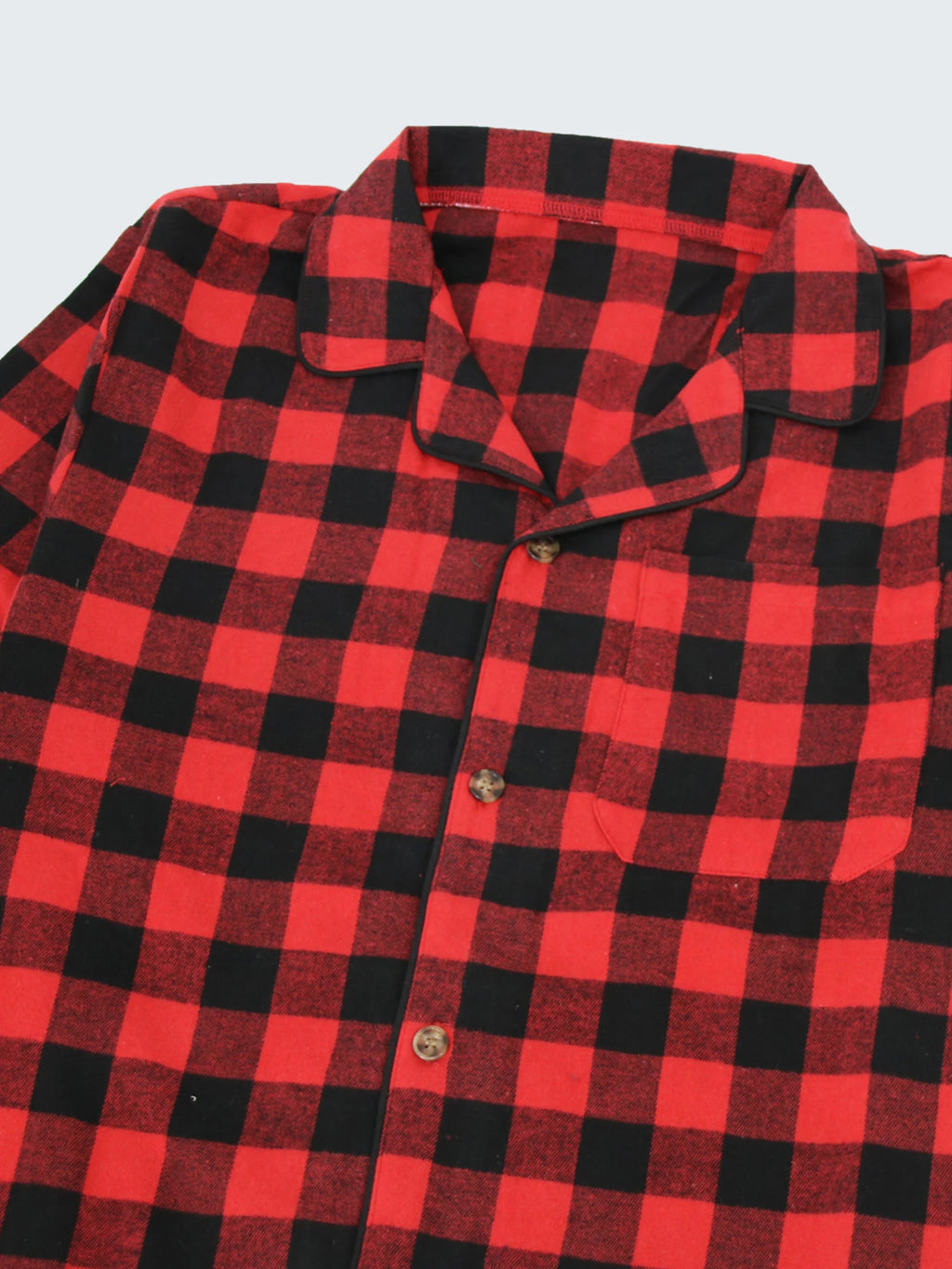 Men's Cotton-Blend Flannel Check Pyjamas. Cotton-polyester flannel.