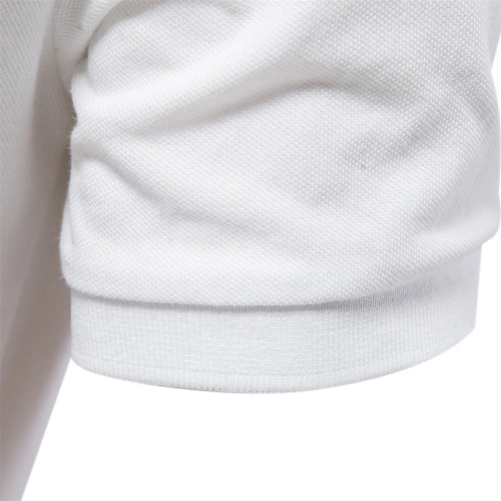 Men's Pique Polo With Giraffe Embroidery. Piqué texture.