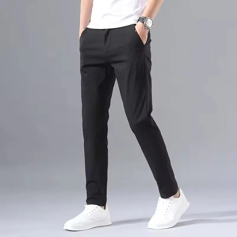 Men's Lightweight Slim-Fit Chinos. Cotton blend with elastane.