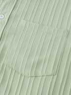Men's Textured Short-Sleeve Button Shirt. Textured finish.