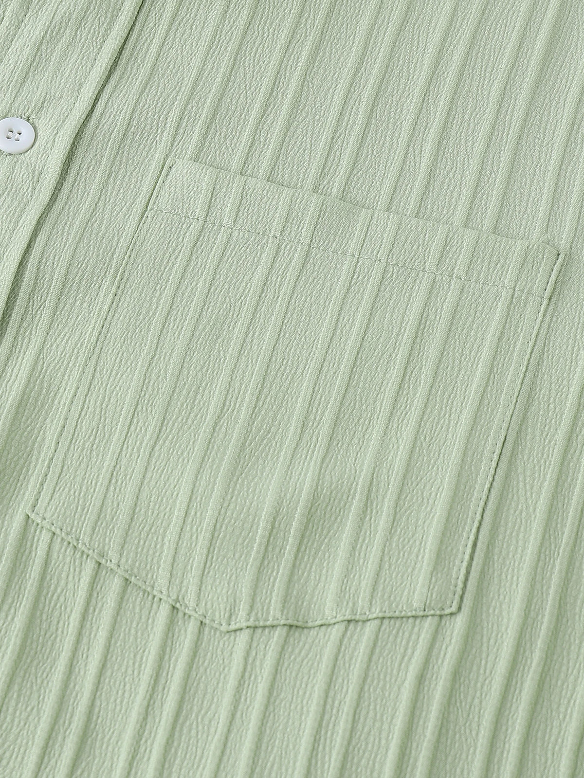 Men's Textured Short-Sleeve Button Shirt. Textured finish.