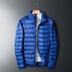 Men's Lightweight Stand-Collar Puffer Jacket. Lightweight quilted construction.