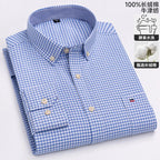 Men's Long-Sleeve Button-Down Oxford Shirt. 100% cotton Oxford fabric.