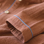 Men's Double-Gauze Cotton Pyjama Set. Double-gauze cotton.