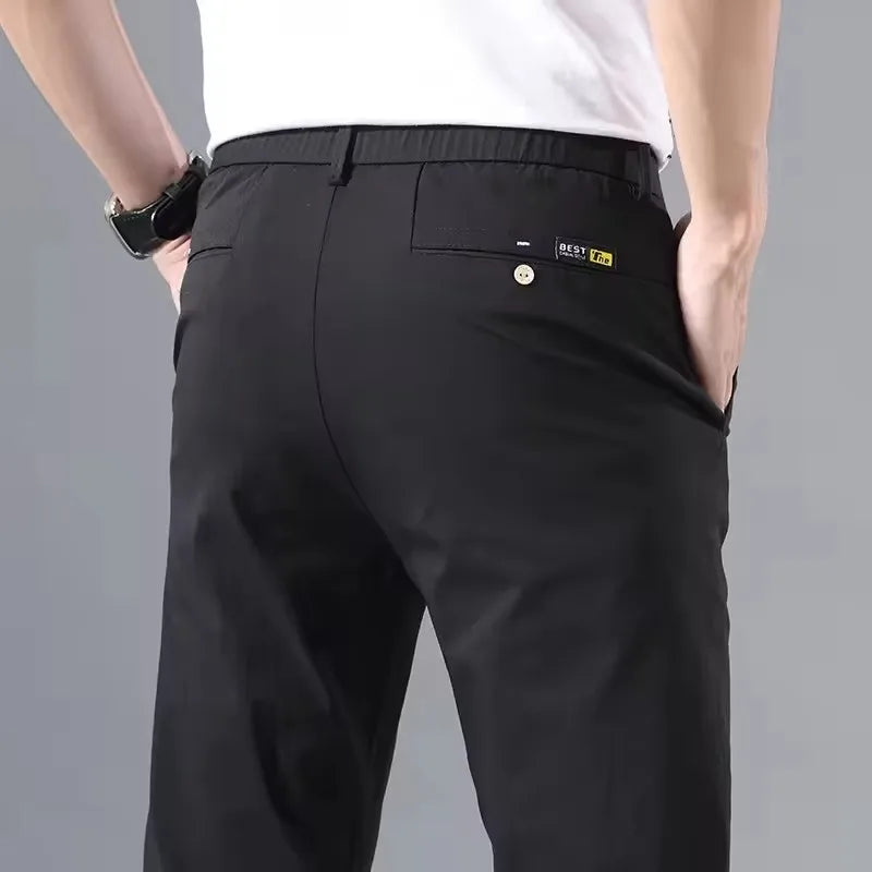 Men's Lightweight Slim-Fit Chinos. Cotton blend with elastane.