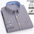 Men's Long-Sleeve Button-Down Oxford Shirt. 100% cotton Oxford fabric.