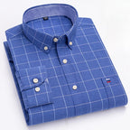 Men's Long-Sleeve Button-Down Oxford Shirt. 100% cotton Oxford fabric.