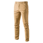 Men's Cotton-Blend Slim Stretch Chinos. Cotton blend with elastane.