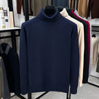 Men's Classic Roll-Neck Jumper. Roll-neck collar.