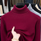 Men's Classic Roll-Neck Jumper. Roll-neck collar.