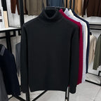Men's Classic Roll-Neck Jumper. Roll-neck collar.
