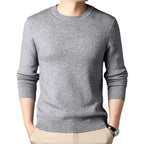 Men's Fine-Knit Crew-Neck Jumper. Crew neckline.