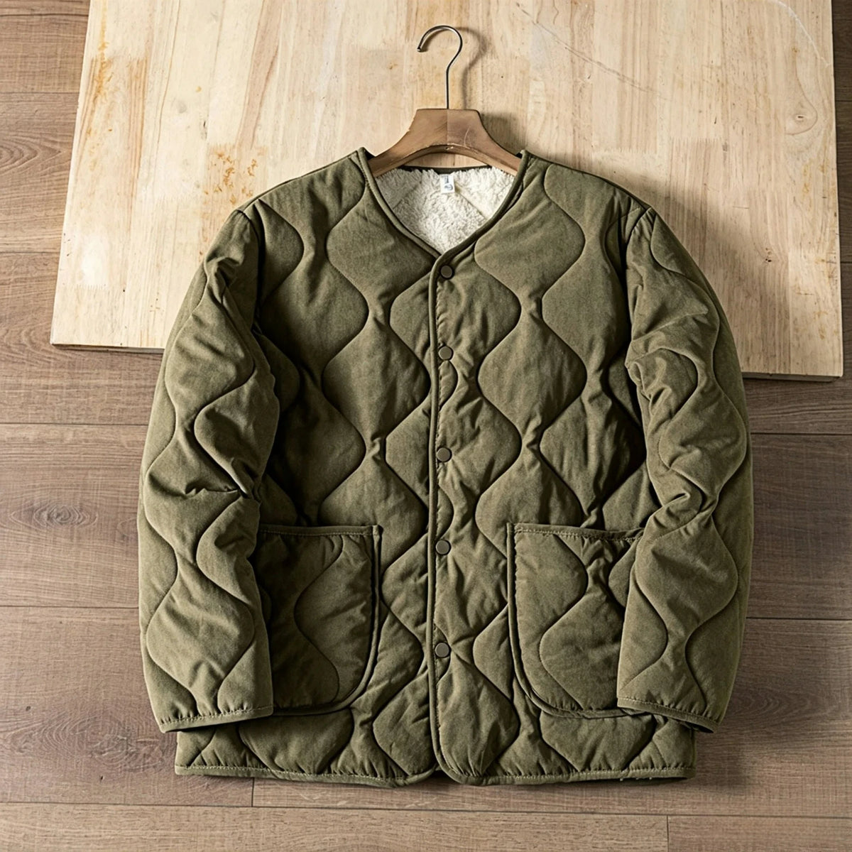 Men's Fleece-Lined Wave-Quilted Liner Jacket. Wave quilting.