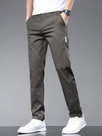 Men's Lightweight Straight-Leg Casual Trousers. Straight leg.