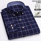 Men's Long-Sleeve Button-Down Oxford Shirt. 100% cotton Oxford fabric.