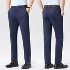 Men's Lightweight Stretch Golf Trousers. Polyester and elastane blend.