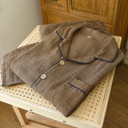 Men's Double-Gauze Cotton Pyjama Set. Double-gauze cotton.