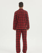 Men's Cotton-Blend Flannel Check Pyjamas. Cotton-polyester flannel.