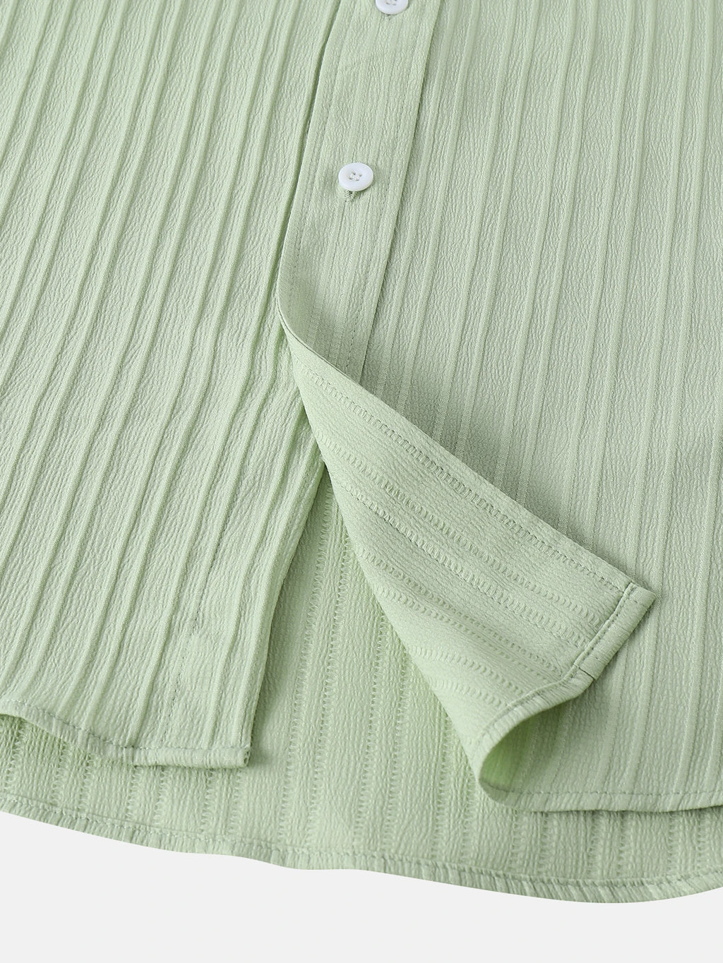 Men's Textured Short-Sleeve Button Shirt. Textured finish.