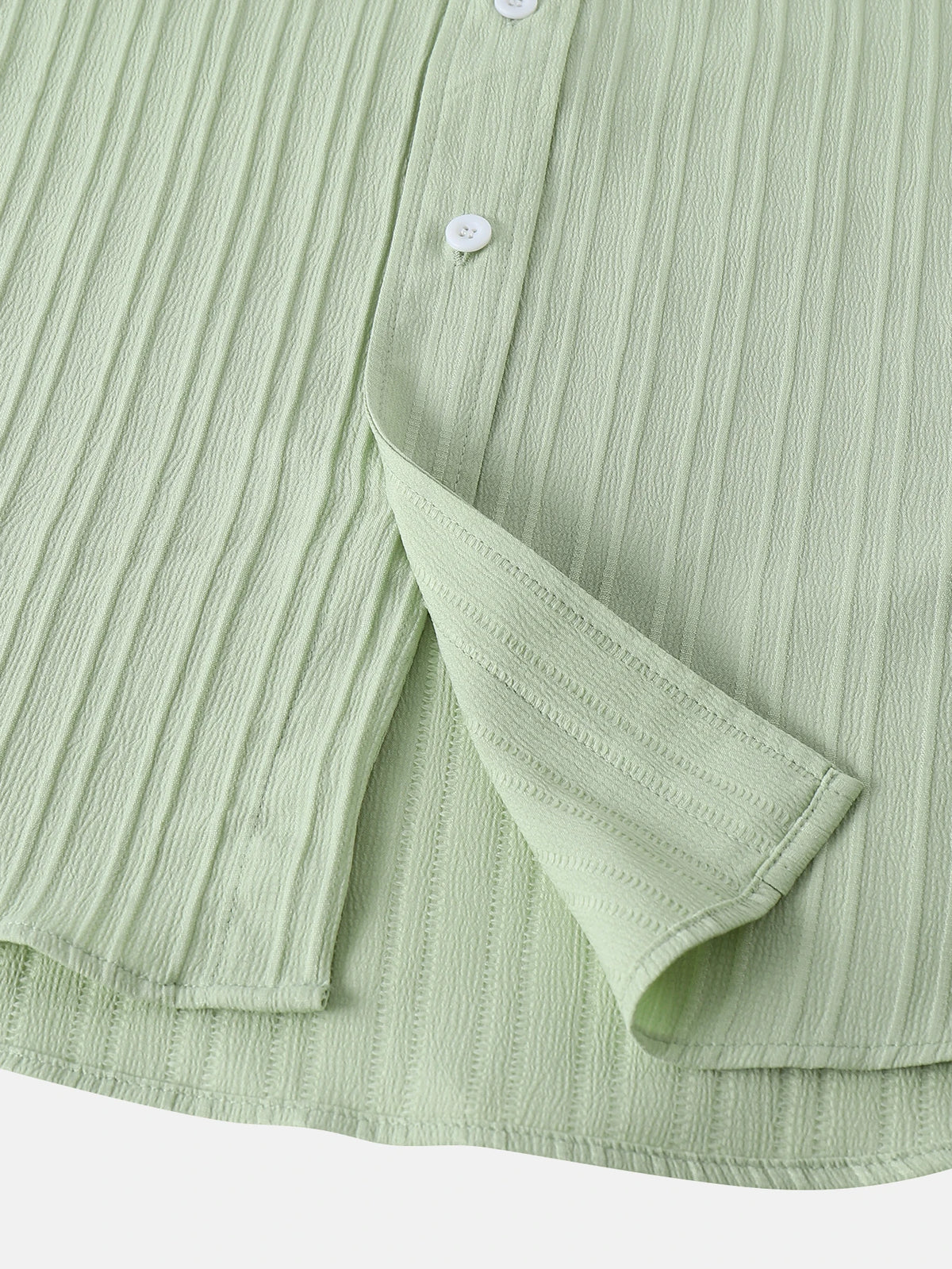Men's Textured Short-Sleeve Button Shirt. Textured finish.