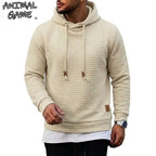 Men's Textured Waffle Pullover Hoodie. Textured waffle finish.