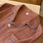 Men's Double-Gauze Cotton Pyjama Set. Double-gauze cotton.