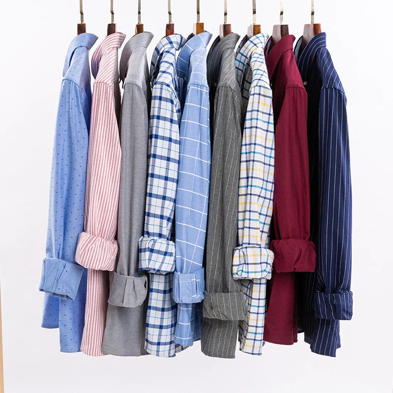 Men's Long-Sleeve Button-Down Oxford Shirt. 100% cotton Oxford fabric.