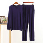 Men's Modal-Blend Crew-Neck Lounge Set. Modal-elastane blend.