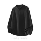 Men's Raglan Long-Sleeve Henley Top. Raglan sleeves.