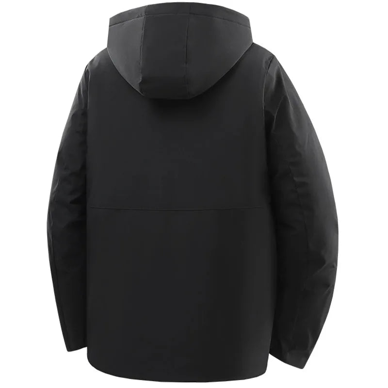 Men's Soft-Lined Hooded Winter Jacket. Hooded design.