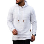 Men's Textured Waffle Pullover Hoodie. Textured waffle finish.