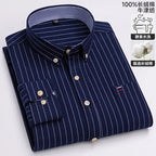Men's Long-Sleeve Button-Down Oxford Shirt. 100% cotton Oxford fabric.