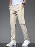 Men's Lightweight Straight-Leg Casual Trousers. Straight leg.