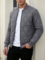 Men's Lightweight Diamond-Quilted Bomber. Diamond quilting.