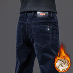 Men's Straight Corduroy Trousers. Fine corduroy texture.