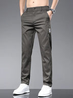 Men's Lightweight Straight-Leg Casual Trousers. Straight leg.