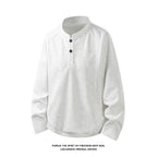 Men's Raglan Long-Sleeve Henley Top. Raglan sleeves.