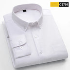 Men's Plain Cotton Oxford Shirt With Chest Pocket. 100% cotton Oxford fabric.