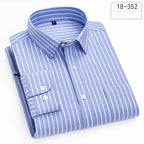Men's Cotton Stripe & Check Collar Shirt. 100% cotton.