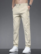 Men's Lightweight Straight-Leg Casual Trousers. Straight leg.